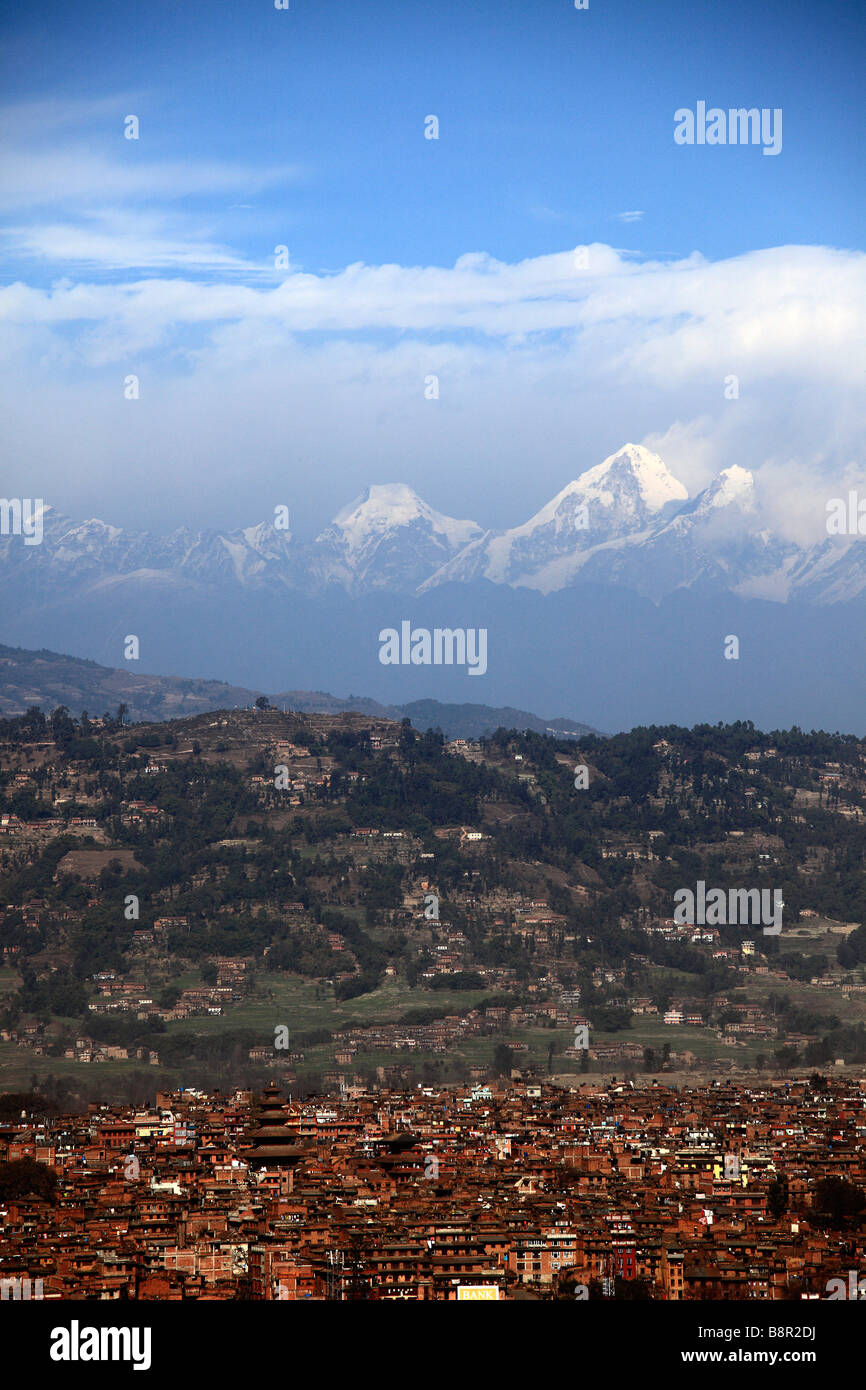 Vallée de Katmandou Népal Bhaktapur l'himalaya Banque D'Images