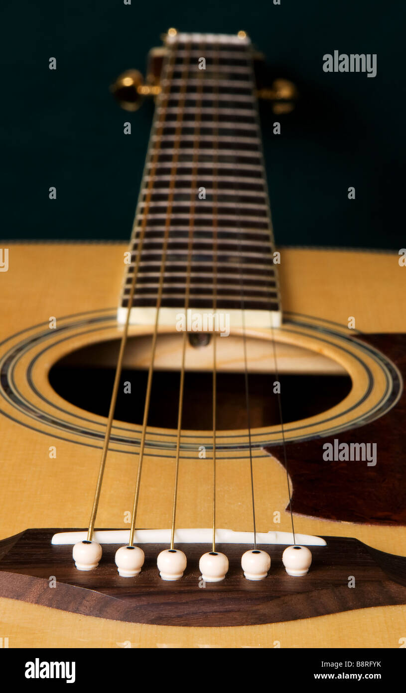 Une guitare en perspective Banque D'Images