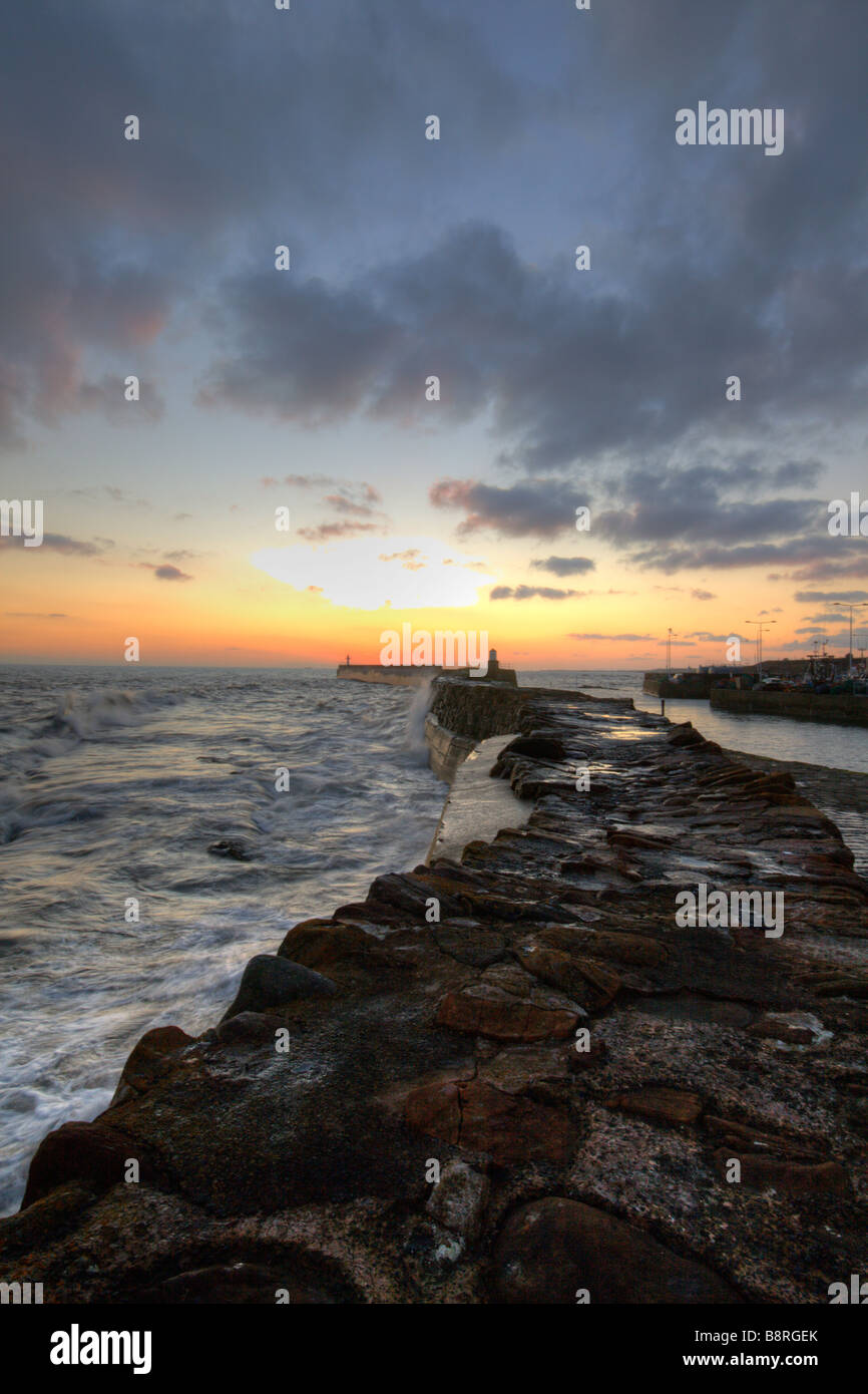 Coucher de Pittenweem Banque D'Images