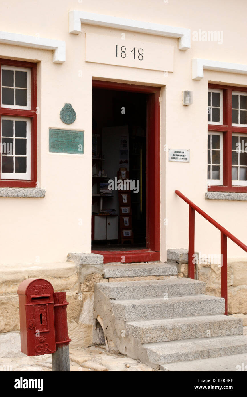 Entrée du cap Agulhas lighthouse et musée construit en 1848 et restauré en 1988 l'Afrique du Sud Banque D'Images
