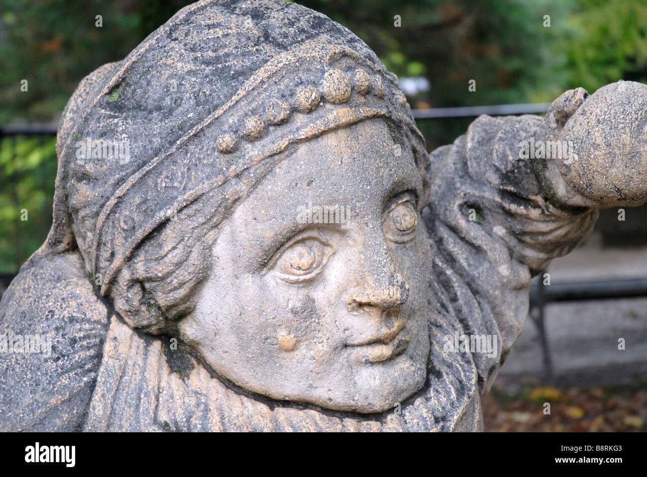 Le Nain jardins dans les jardins de Mirabell et du Schloss Mirabell dans le centre de Salzbourg en Autriche Banque D'Images