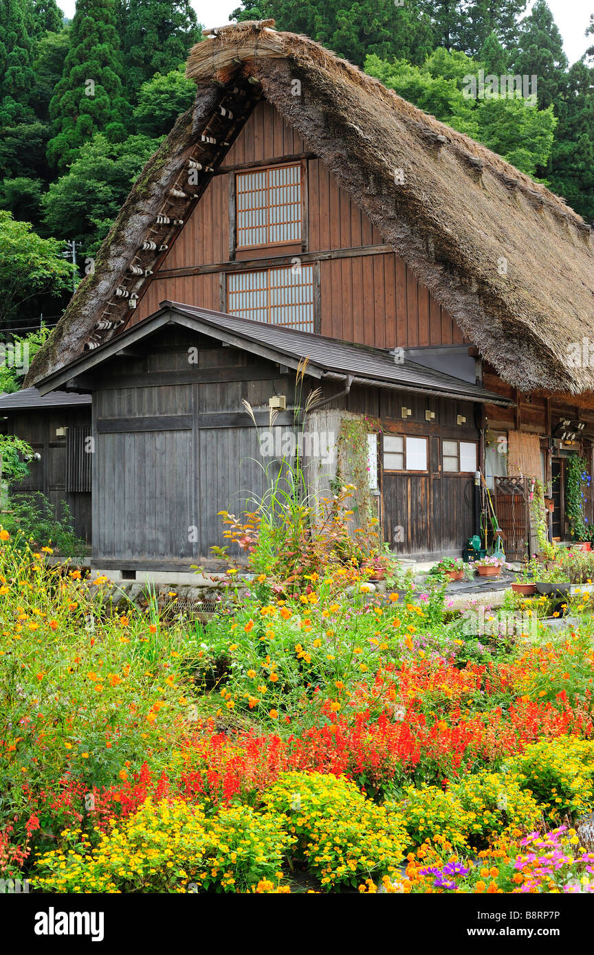 Kidoya Inn, Shirakawa-go, préfecture de Gifu, Japon Banque D'Images