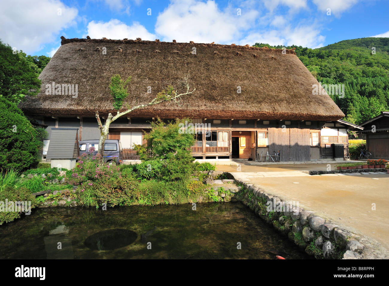 Maison de l'AMA, Shirakawa-go, préfecture de Gifu, Japon Banque D'Images