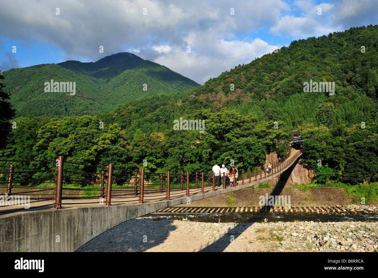 Deai Bashi, Shirakawa-go, préfecture de Gifu, Japon Banque D'Images