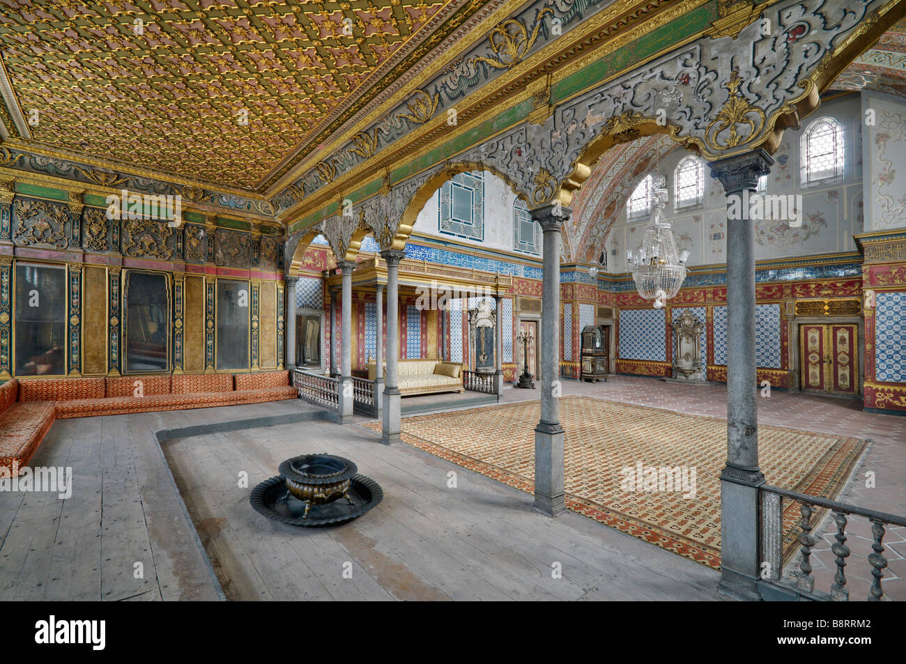 L'Imperial Hunkar Hall, Harem, le palais de Topkapi, Istanbul, Turquie Banque D'Images