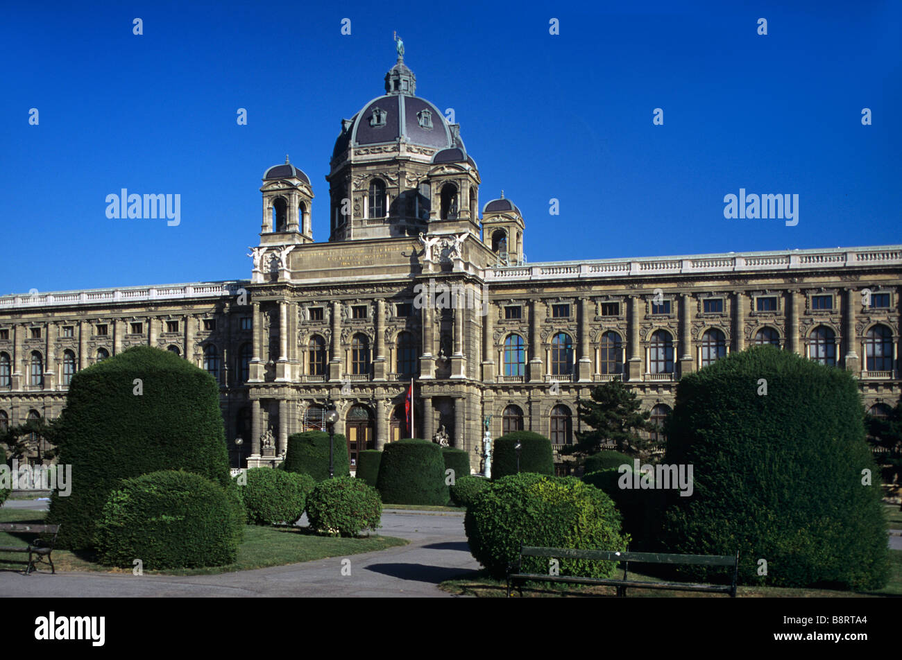 Musée d'Histoire Naturelle, Baroque du 18ème, par Gottfried Semper & Karl von Hasenauer, Vienne, Autriche Banque D'Images