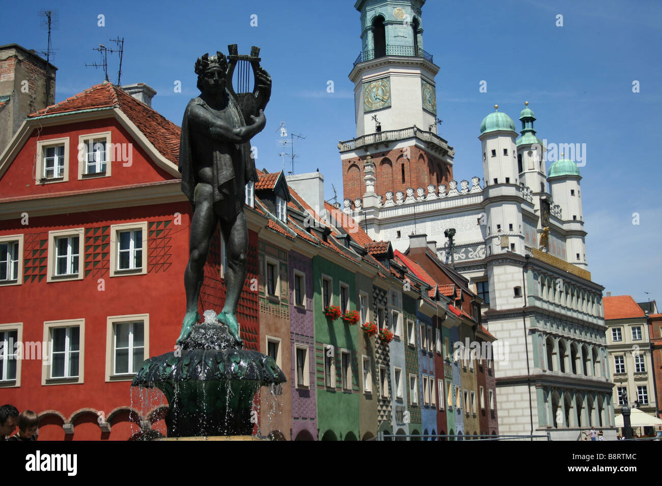 Hôtel de Ville Renaissance, dans le vieux carré, Poznan, Pologne, voïvodie de Lublin Banque D'Images