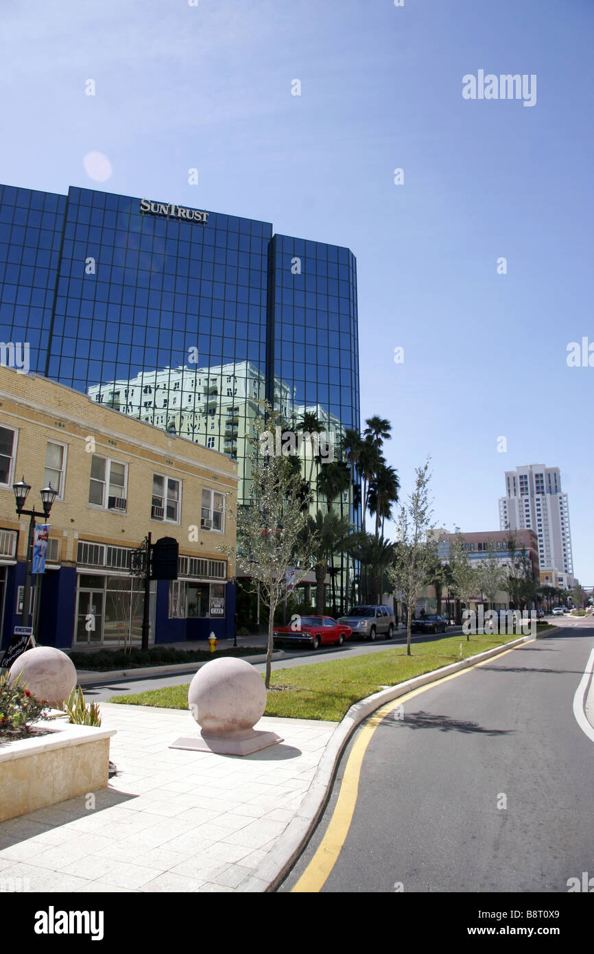 Le centre-ville de Clearwater Florida USA Banque D'Images