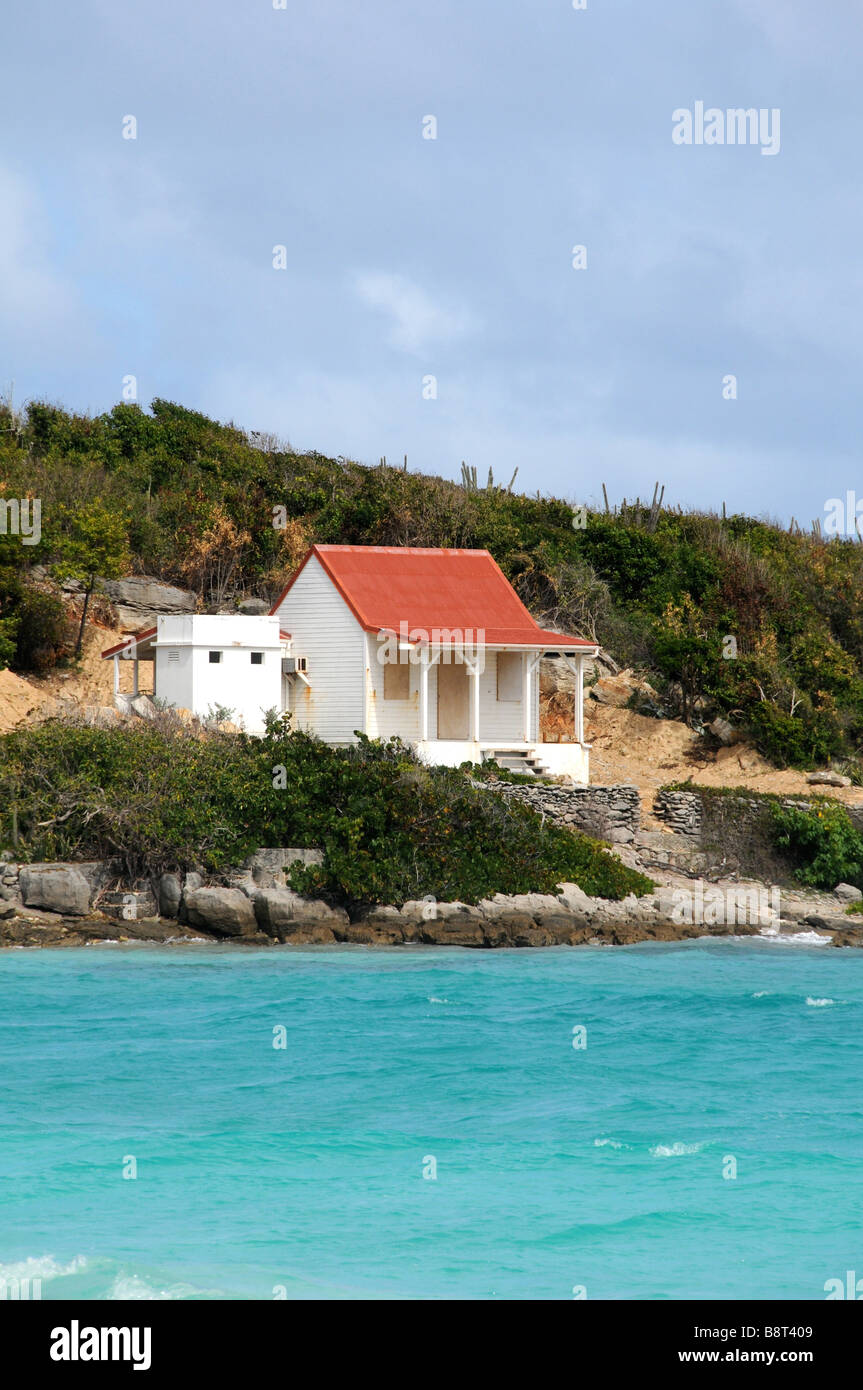 Maison de plage St Jean beach Banque D'Images