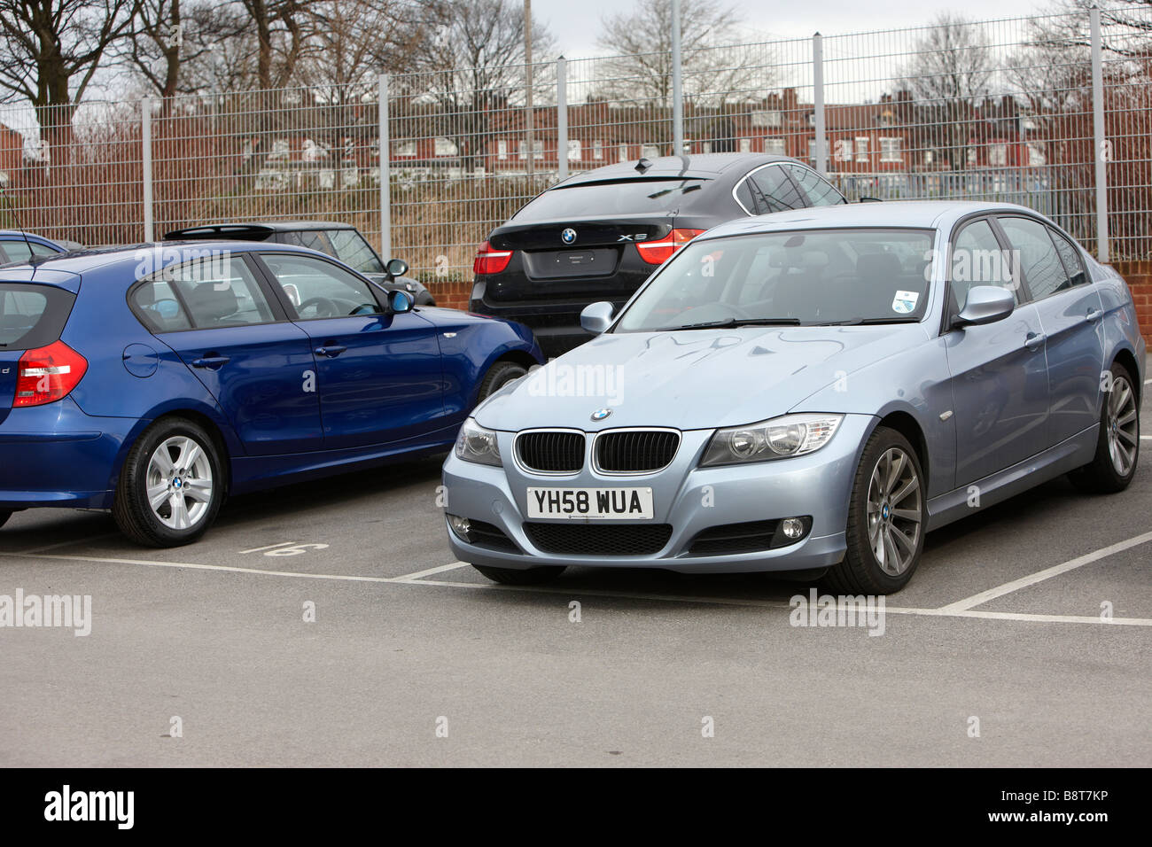 Berline BMW de Série 3 Banque D'Images