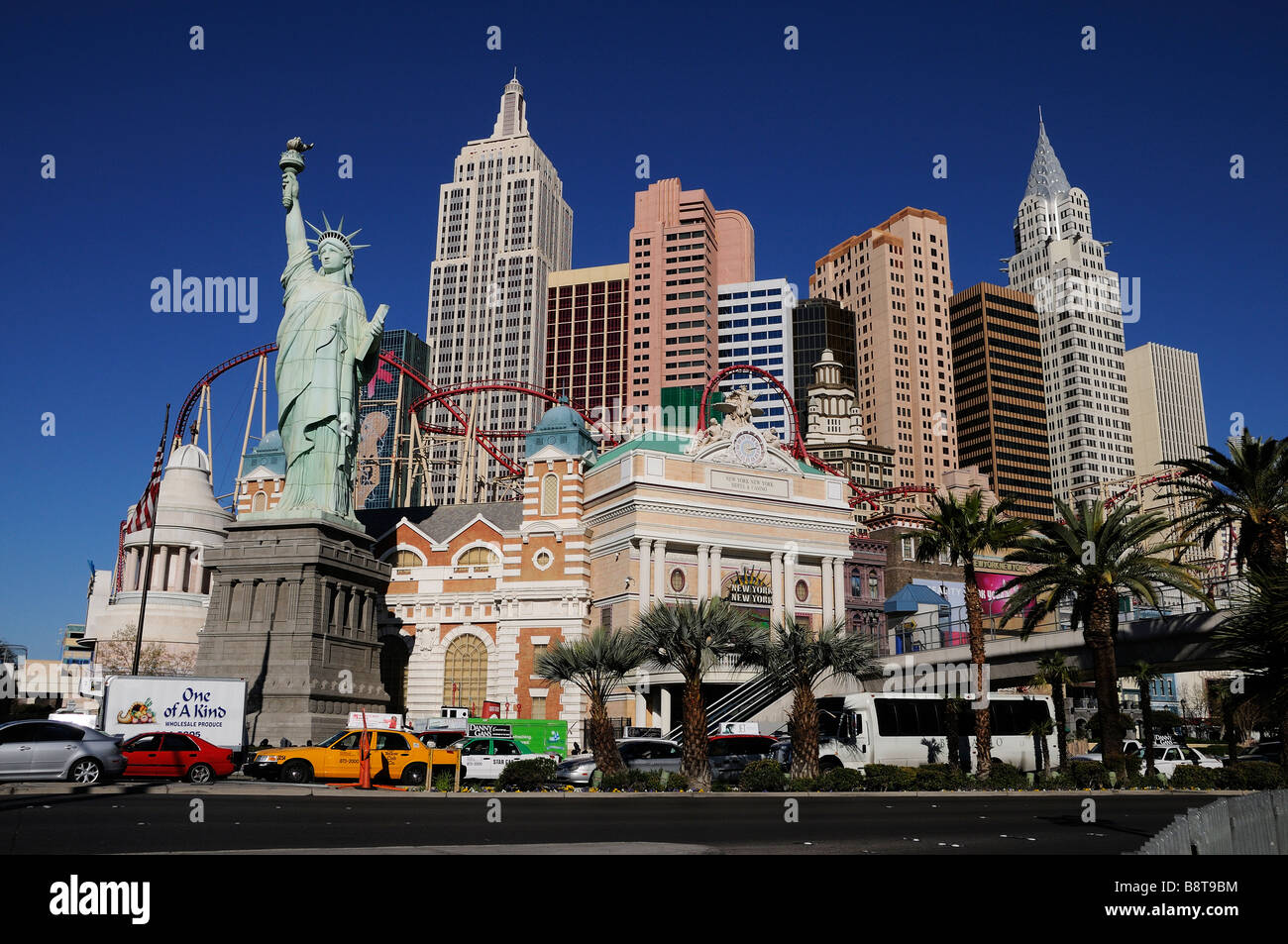 L'horizon de l'Hôtel New York New York Las Vegas Banque D'Images