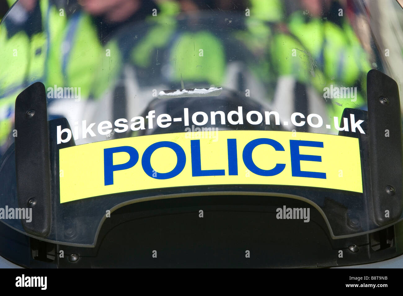Moto de la Police métropolitaine de Londres Banque D'Images