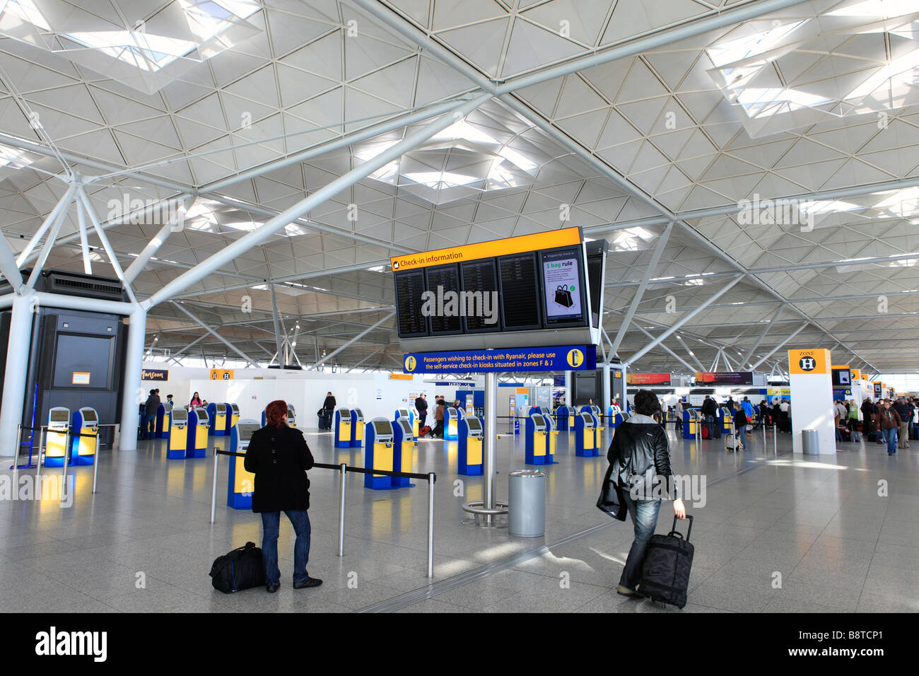 L'aéroport de Stansted Essex, Royaume-Uni Banque D'Images