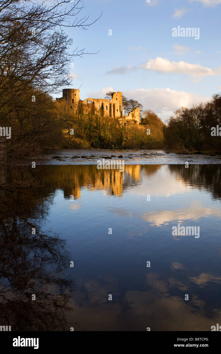 Le Château compte dans les Tees Barnard Castle County Durham Angleterre Banque D'Images