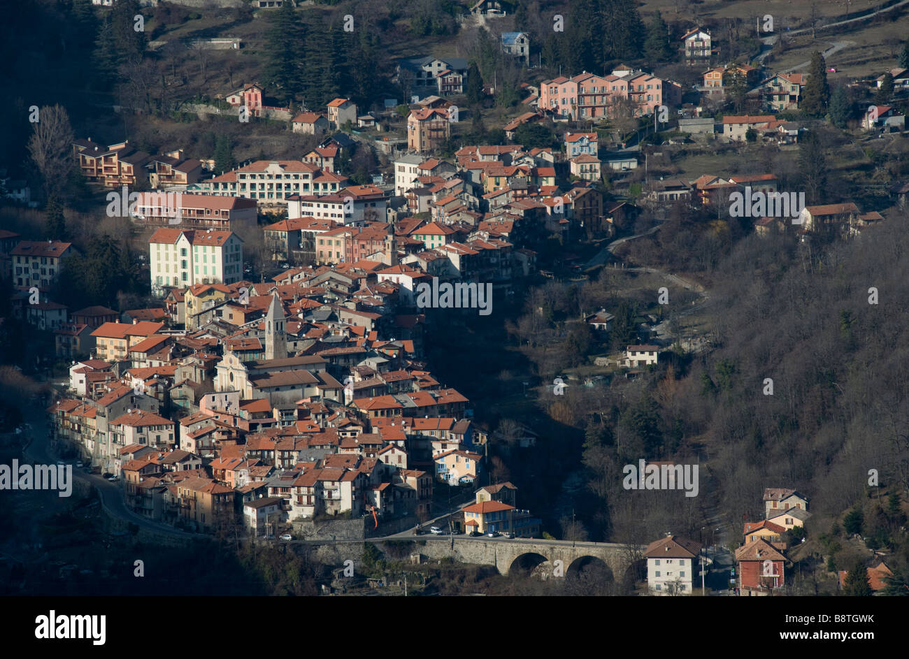 Le St Martin Vesubie France Banque D'Images