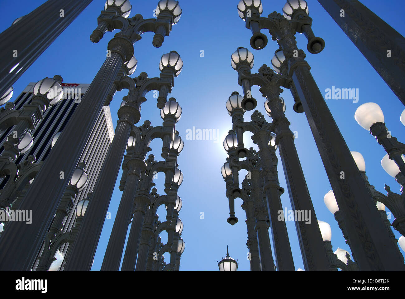'Lumière', sculpture urbaine Los Angeles County Museum of Art, Wilshire Boulevard, Los Angeles, Californie, États-Unis d'Amérique Banque D'Images