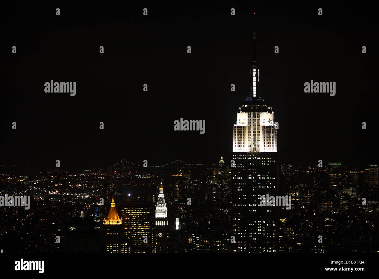 Empire State Building et Manhattan Banque D'Images