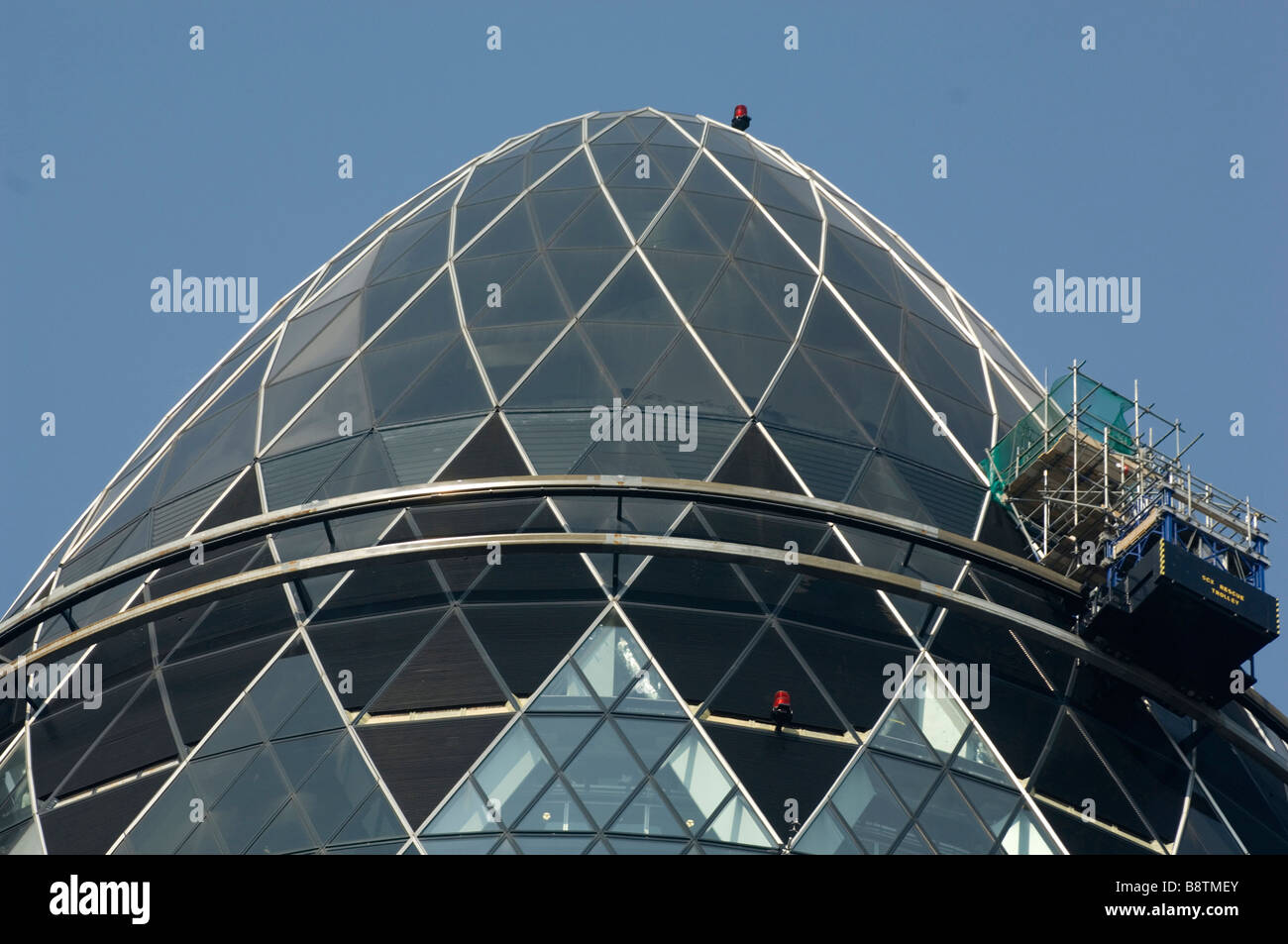 Le Gherkin building à Londres UK Banque D'Images