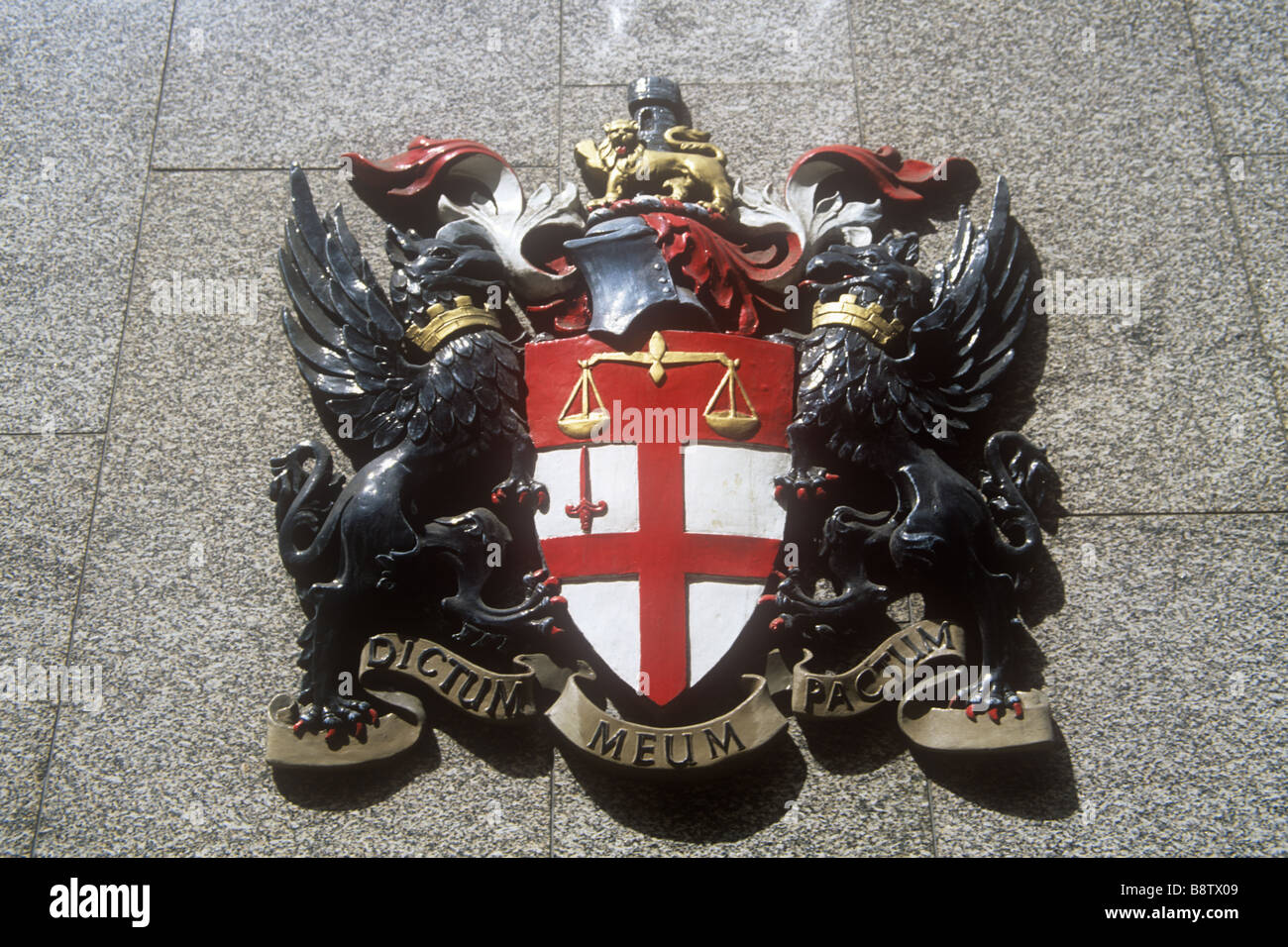 Blason London Stock Exchange Banque D'Images