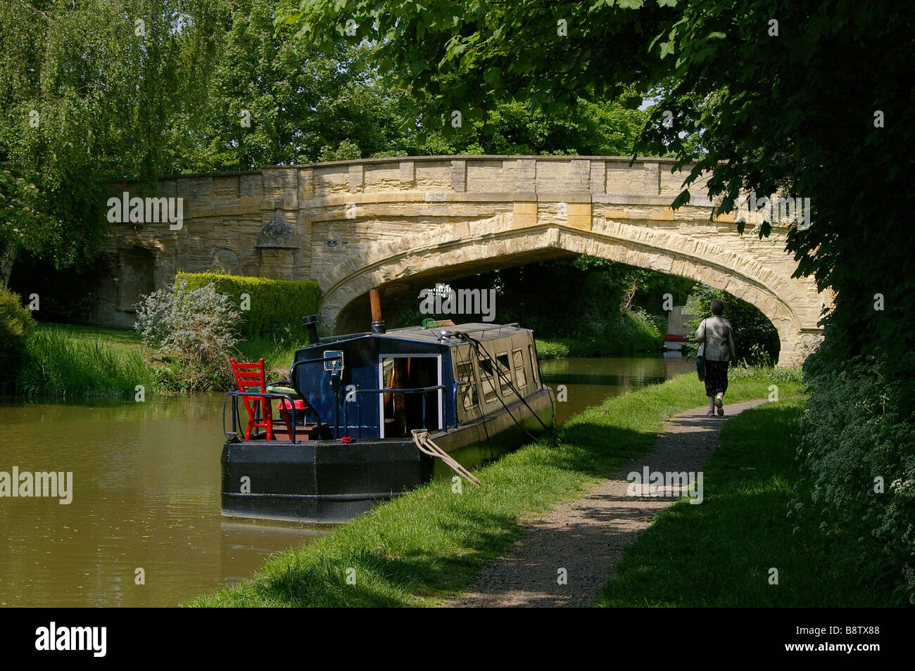 Solomon's Bridge sur le Grand Union Canal à Cosgrove Banque D'Images