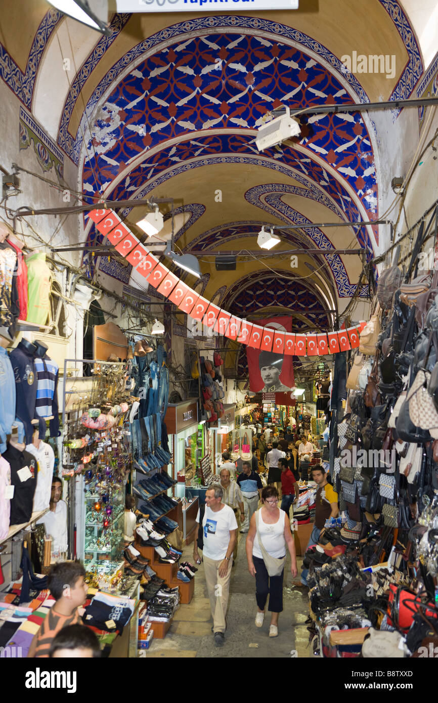 Grand Bazar Kapali Carsi Istanbul Turquie Banque D'Images