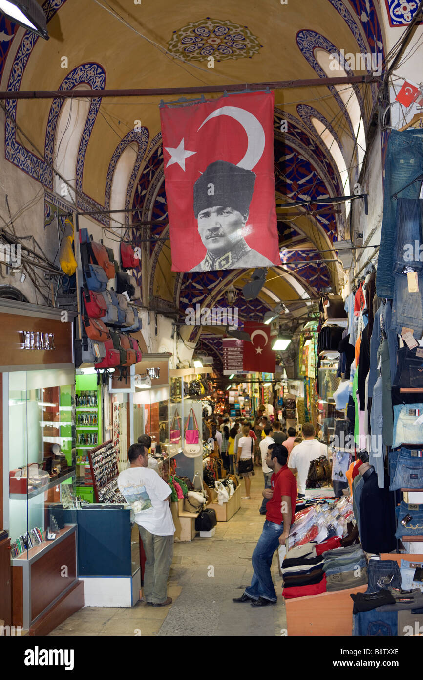 Grand Bazar Kapali Carsi Istanbul Turquie Banque D'Images