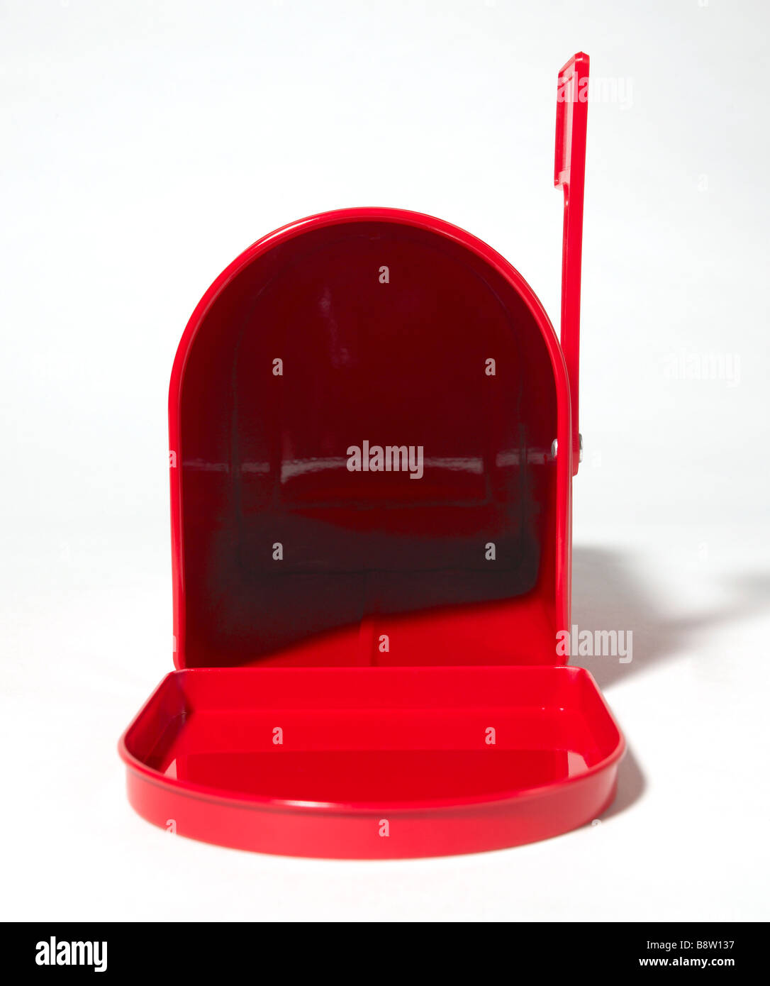 Boîte aux lettres rouge Banque D'Images