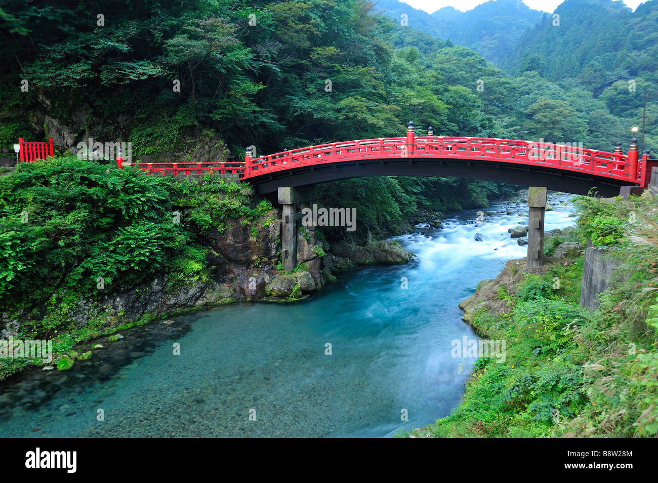 Pont Shinkyo, Nikko, Préfecture Tochigi, Japon Banque D'Images