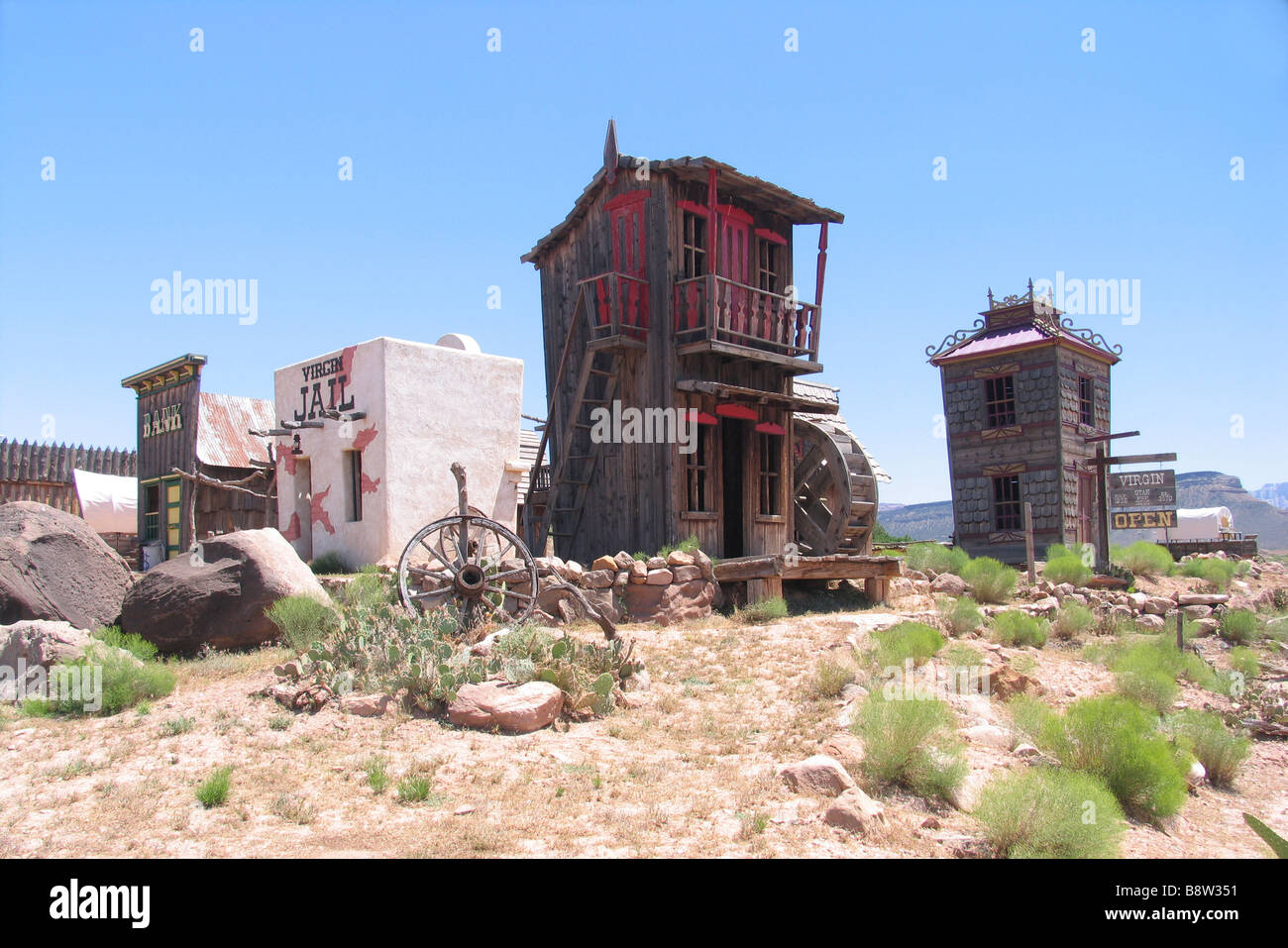 Fort de Sion, Vierge Trading Post, Utah, USA Banque D'Images