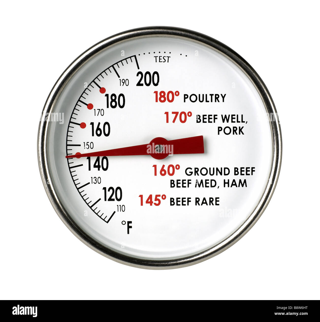 Thermomètre à viande Banque D'Images