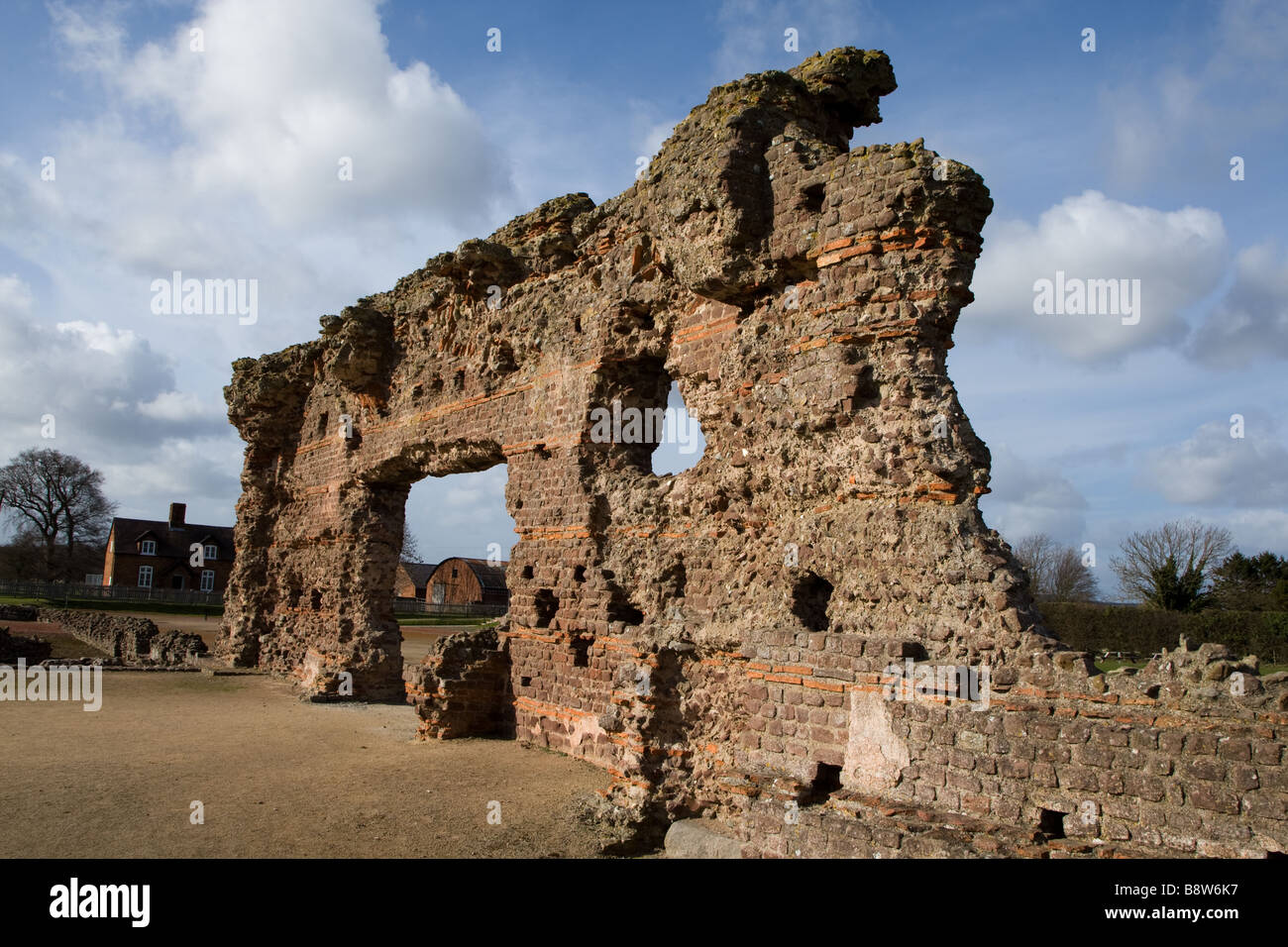 Wroxeter ville romaine, Shropshire, Angleterre Banque D'Images