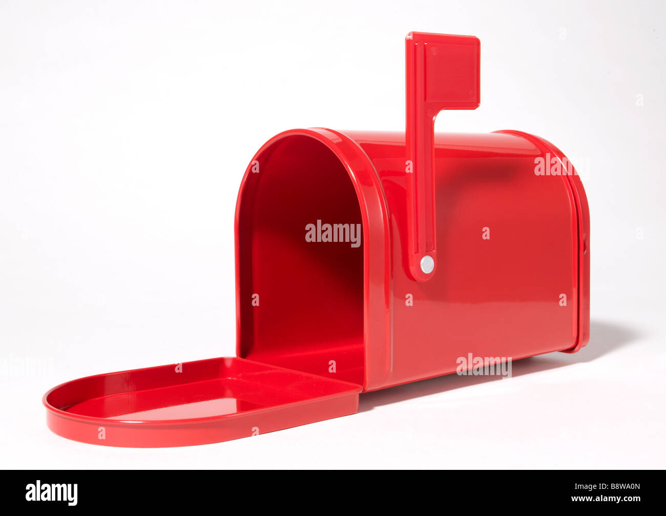 Ouvrir la boîte aux lettres américaine vide Banque D'Images