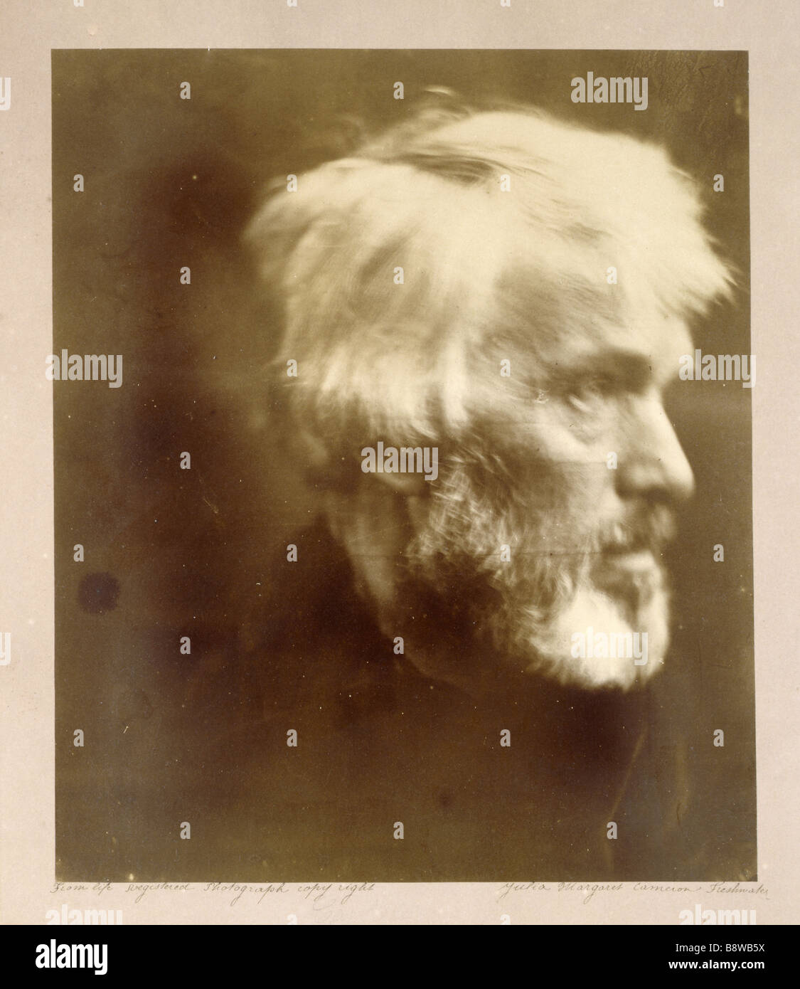 THOMAS CARLYLE photo de Julia Margaret Cameron, à Carlyle s House Londres Banque D'Images