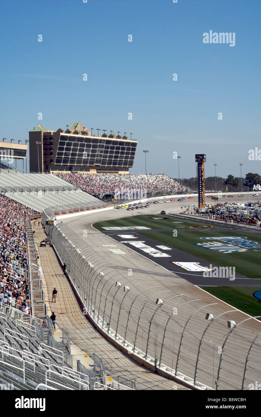 La NASCAR Craftsman Truck Series 200 Lignes commerciales américaines à l'Atlanta Motor Speedway le 7 mars 2009 à Hampton, en Géorgie Banque D'Images
