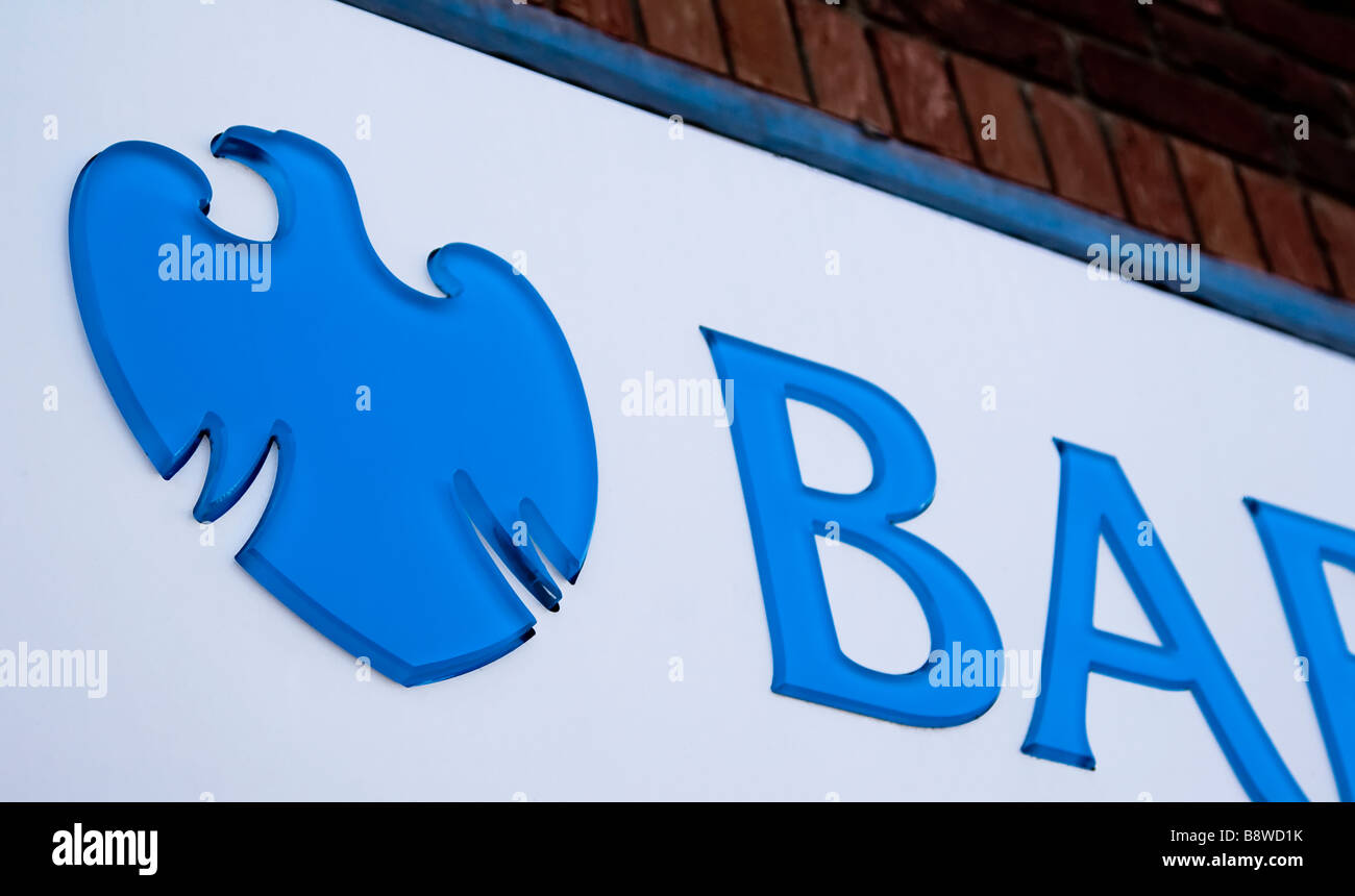 Un signe de la Barclays Bank Banque D'Images