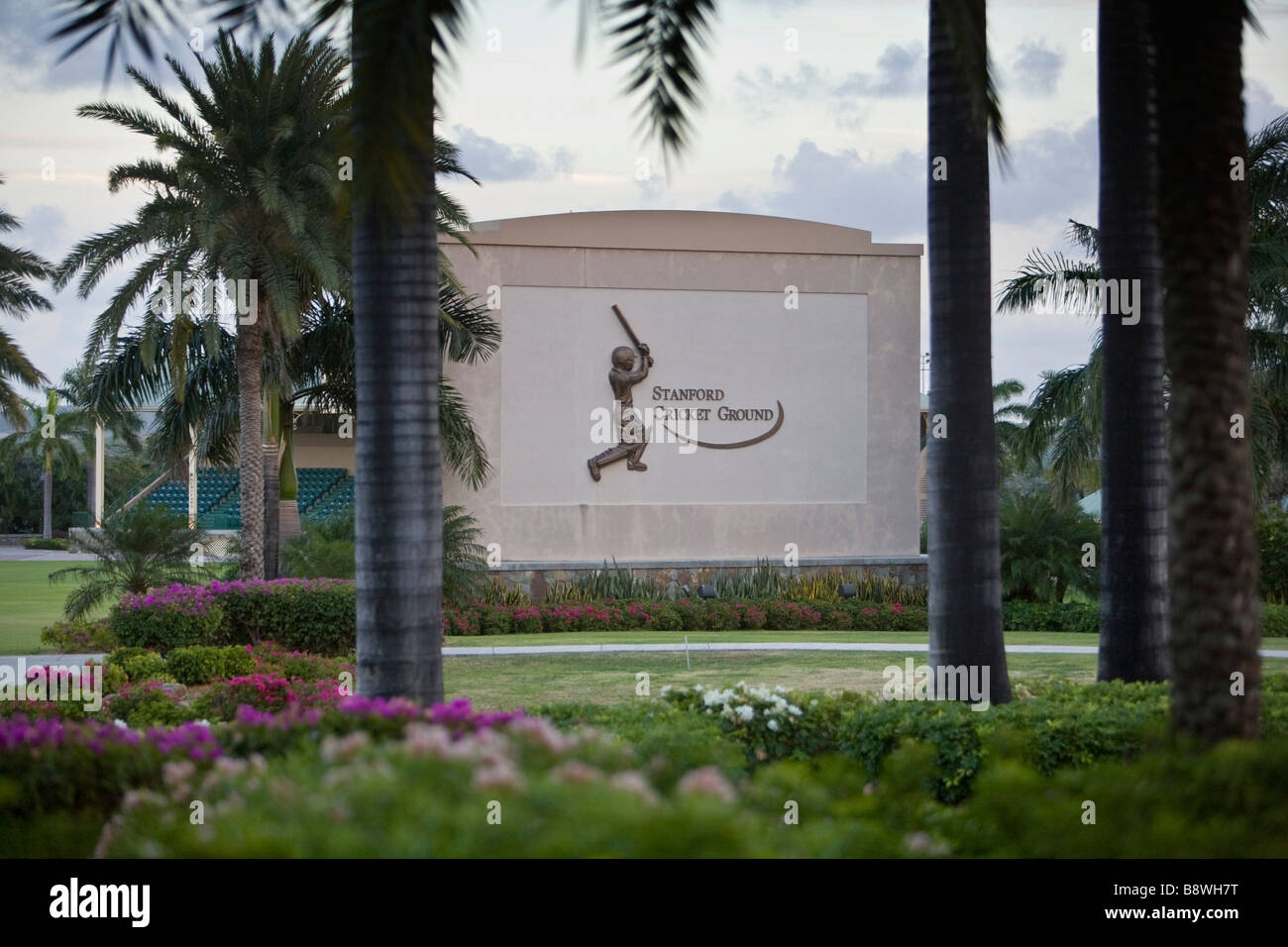 Le terrain de cricket de Stanford St Johns Antigua Banque D'Images