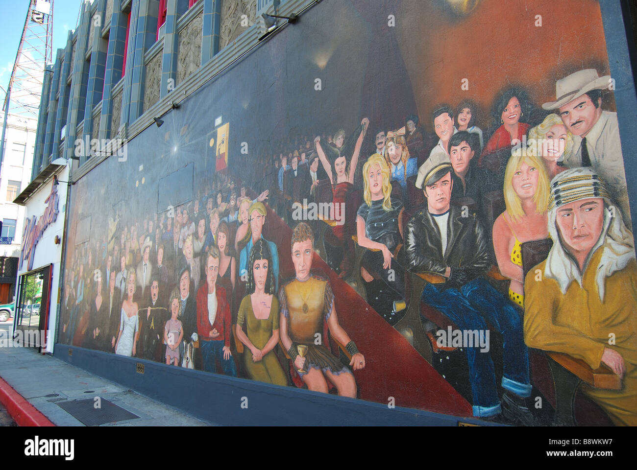 'Vous êtes la Star' wall mural, Hollywood Boulevard et Wilcox Street, Hollywood, Los Angeles, Californie, États-Unis d'Amérique Banque D'Images