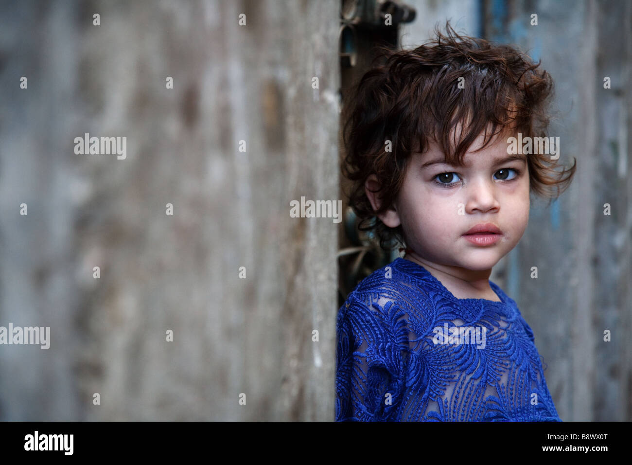 Un portrait d'une jeune fille afghane de Lahore au Pakistan Banque D'Images