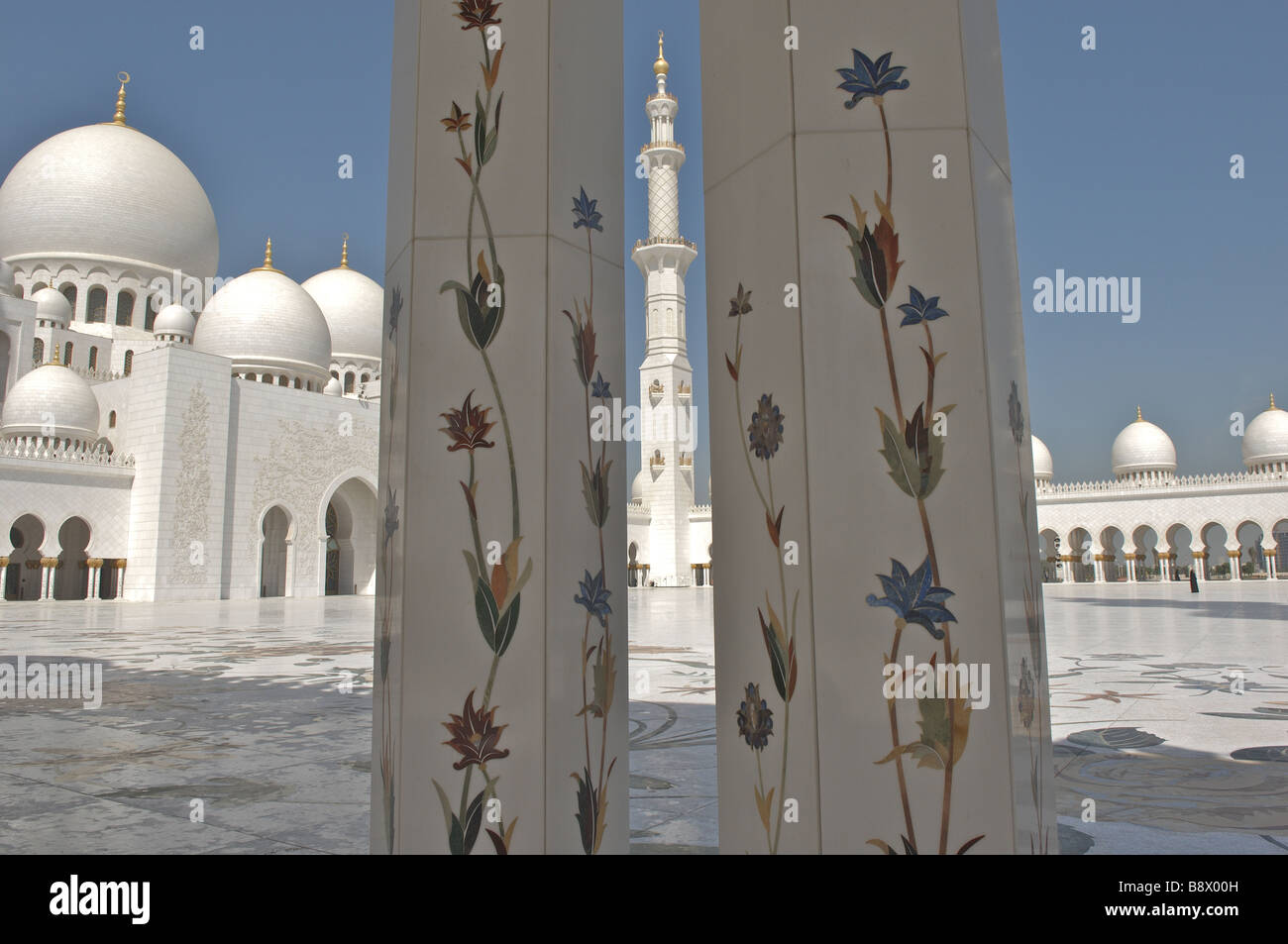 Mosquée Sheikh Zayed bin Sultan al Nahyan Abu Dhabi Banque D'Images