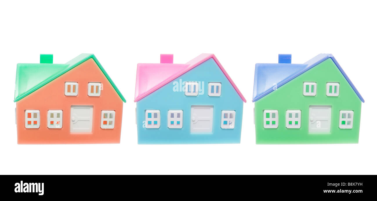 Maisons miniatures Banque D'Images