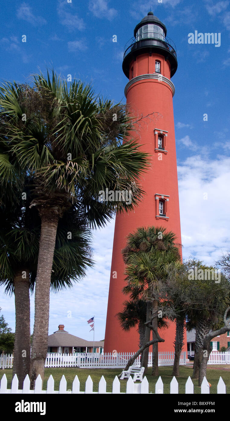 Phare de Ponce Inlet Daytona Beach Floride USA Banque D'Images