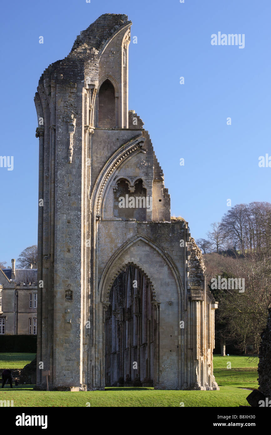 Abbaye de Glastonbury, Somerset, Angleterre Banque D'Images