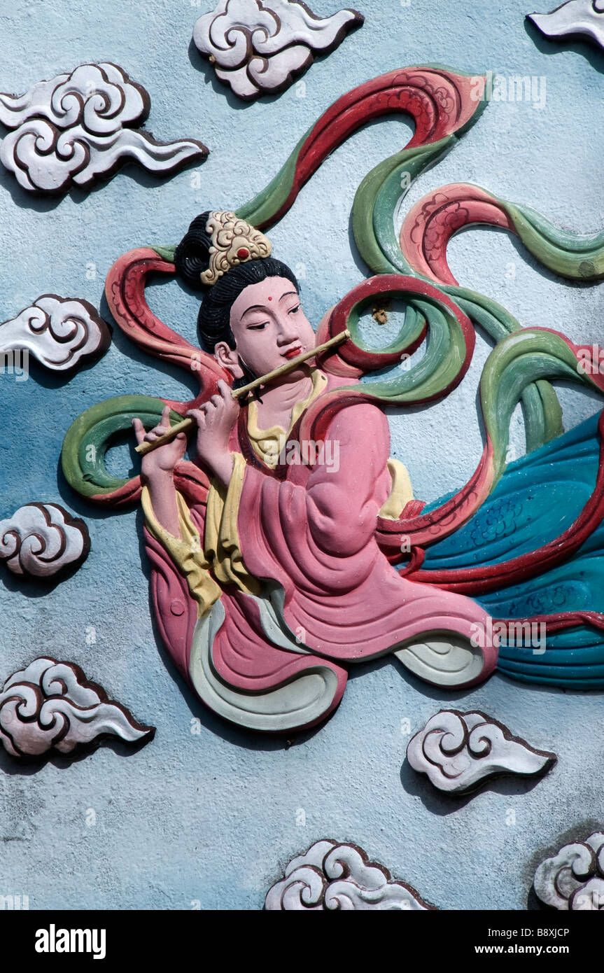 Kuala Lumpur, en Malaisie, le temple du Bouddha Bouddhisme Chinatown malais Banque D'Images