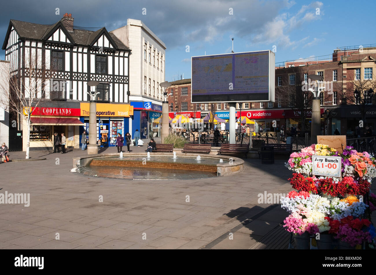"Tous les Saints' Square à Rotherham, South Yorkshire':Grande-bretagne' Banque D'Images