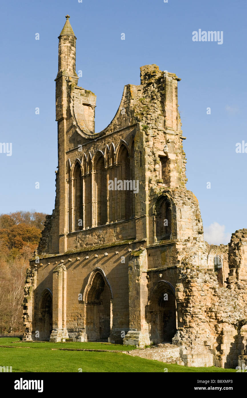 Byland Abbey Yorkshire du Nord fondé 1134 et devint une abbaye cistercienne pour un usage éditorial uniquement Banque D'Images