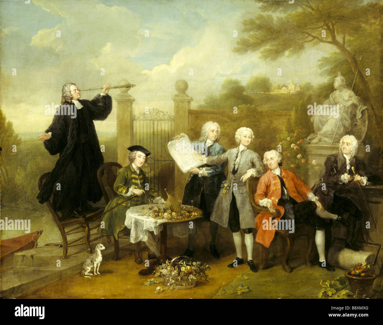HERVEY LE MORCEAU DE CONVERSATION par William Hogarth 1697 d'Ickworth 1764 Photographié en mars 1994 Banque D'Images