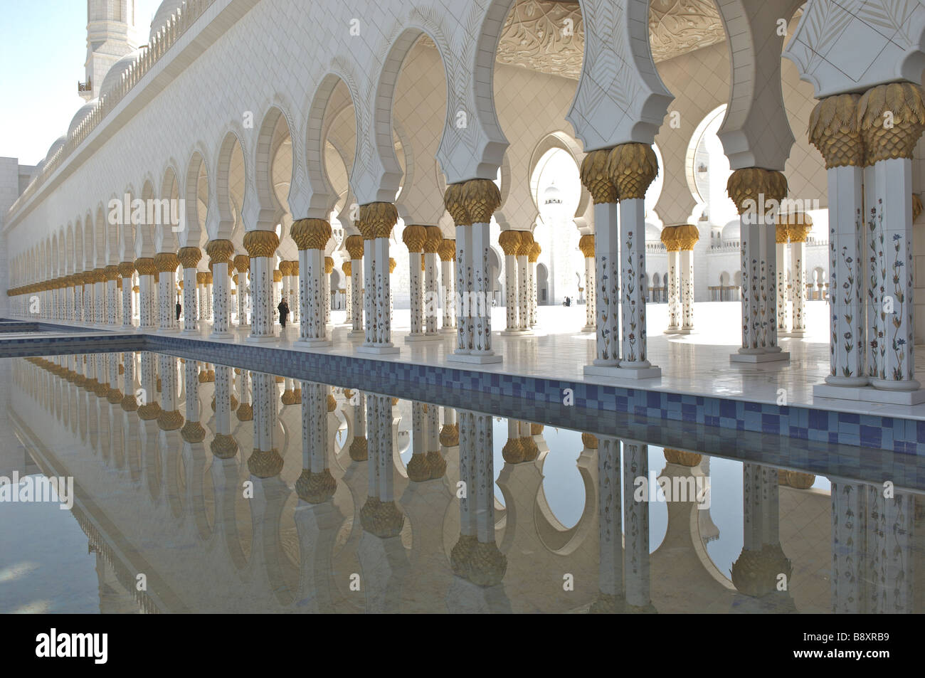 Mosquée Sheikh Zayed bin Sultan al Nahyan Abu Dhabi Banque D'Images