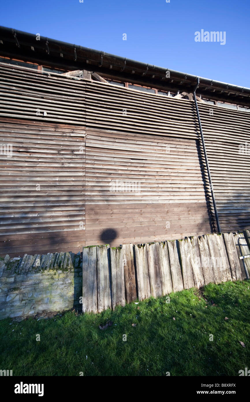 Grange et bâtiments de ferme en bois Banque D'Images
