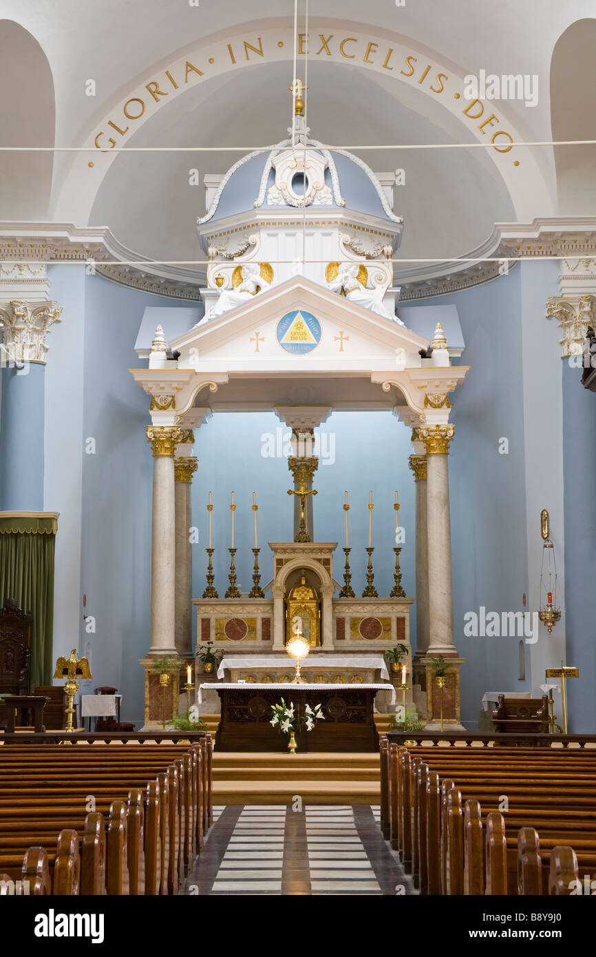 Les intérieurs de l'église, la Cathédrale St Patrick, Waterford, comté de Waterford, Province de Munster, République d'Irlande Banque D'Images