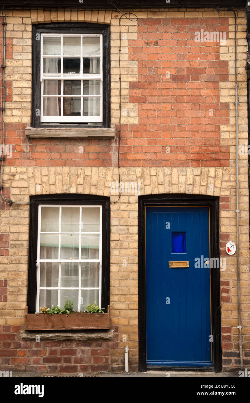 Petite maison en brique à Presteigne village Powys sur la frontière du pays de Galles welsh English UK Banque D'Images